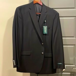 NWT Lauren-Ralph Lauren Sports Coat. Black. 46 L.